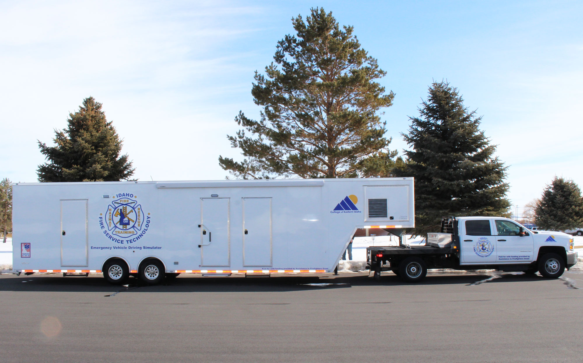 Idaho Fire Service Technology Simulator 5th Wheel Trailer - Passenger Side View