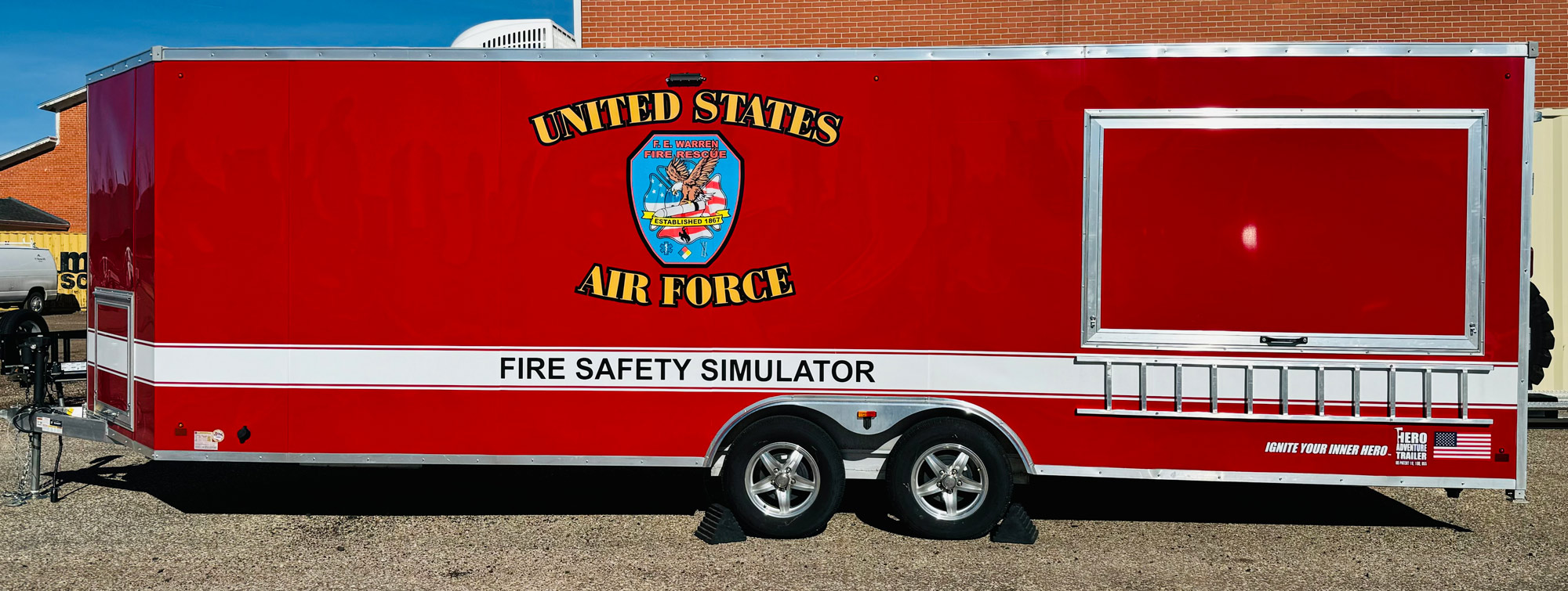 Idaho Fire Service Technology Simulator 5th Wheel Trailer - Passenger Side